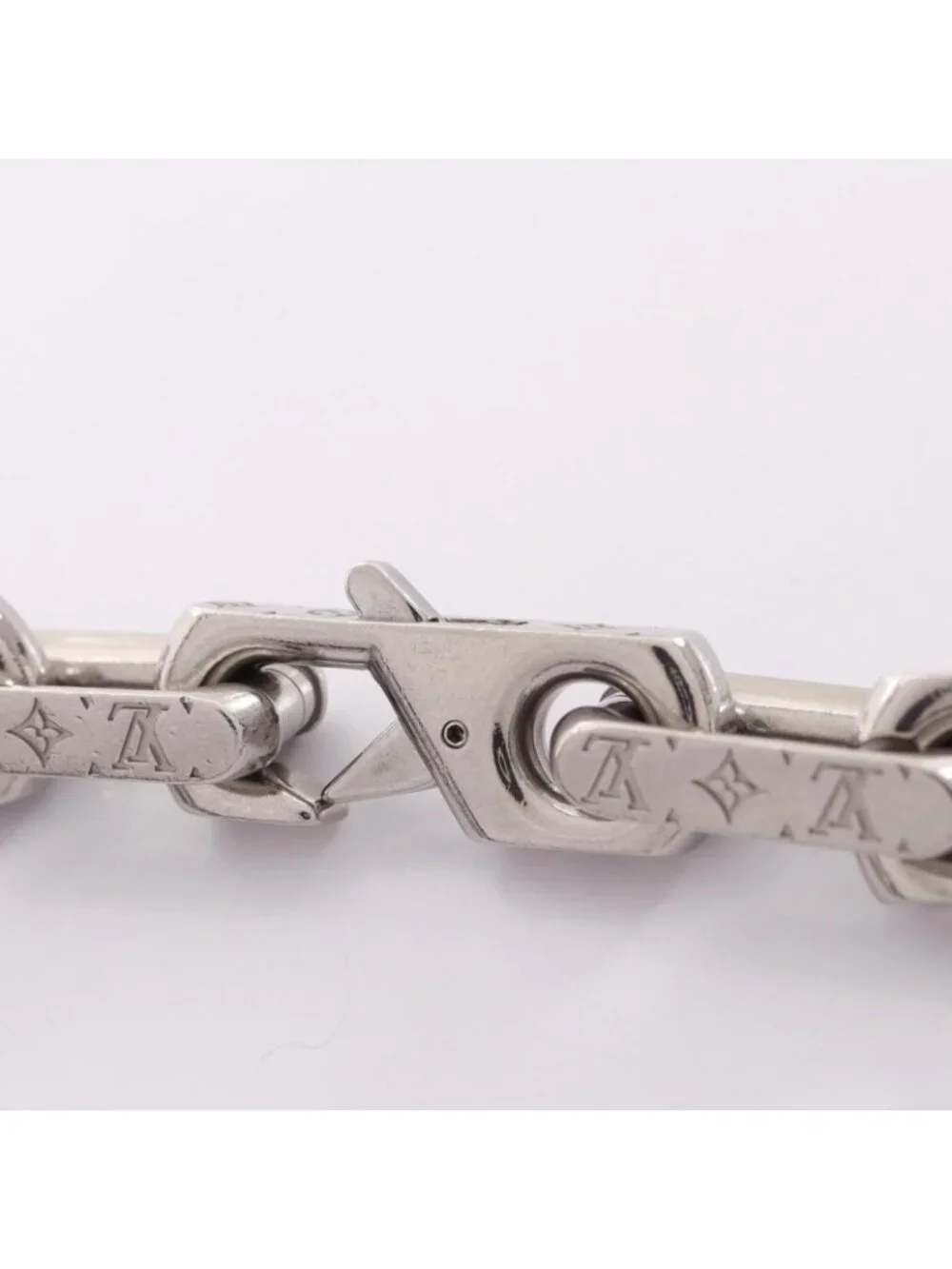 Louis Vuitton Necklace Collier Chain Monogram Stainless Steel
